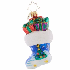 Christopher Radko Night Before Christmas Stocking Gem Glass Christmas Ornament 1021430 -Northlight Sale Store 1021430 37814.1684414648