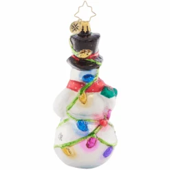 Christopher Radko Light The Night Snowman Glass Christmas Ornament 1021614 -Northlight Sale Store 102164 3 24050.1684414648