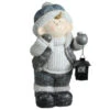 Northlight Little Boy Holding A Tea Light Lantern Christmas Figure - 18.5" - White And Gray