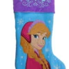 Blue & Purple Disney Frozen Princess Anna Christmas Stocking Holiday Decor