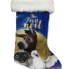 The Star Movie Blue First Noel Christian Nativity Scene Christmas Stocking