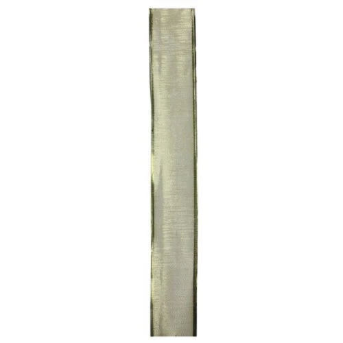 Northlight Textured Gold Wired Christmas Craft Ribbon 2.5" X 10 Yards 2 Northlight Textured Gold Wired Christmas Craft Ribbon 2.5" X 10 Yards - Image 2