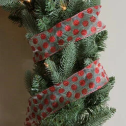 Northlight Silver And Red Glittering Polka Dots Christmas Wired Craft Ribbon 2.5" X 10 Yards 5 Northlight Silver And Red Glittering Polka Dots Christmas Wired Craft Ribbon 2.5" X 10 Yards -Northlight Sale Store 3x1nuequmongnmaeawklonzapqxbnwnp 24353.1588869496