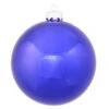 Shiny Cobalt Blue Shatterproof Christmas Ball Ornament 2.75" (70mm) - Pack Of 12