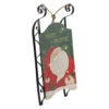 Northlight LED Lighted Hanging Wooden And Metal Santa Claus Decorative Christmas Sleigh - 19.5"