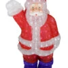 Lighted Waving Santa Claus Commercial Grade Acrylic Christmas Display Decoration - 2'