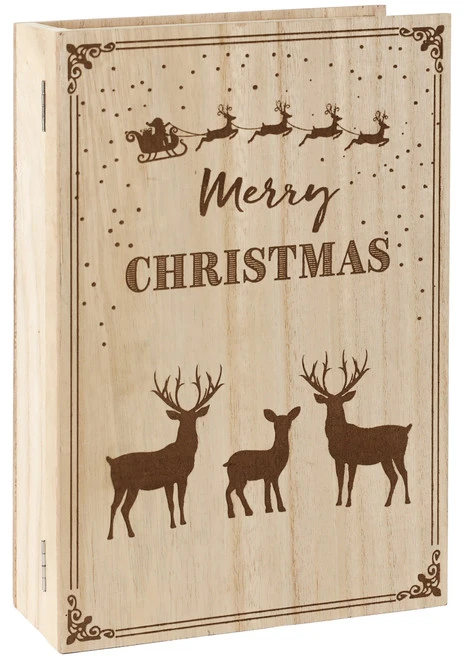 BRUBAKER Reusable Wooden Advent Calendar To Fill - Merry Christmas Book - DIY Christmas Calendar 7.72 X 2.95 X 11.81 Inches 1 BRUBAKER Reusable Wooden Advent Calendar To Fill - Merry Christmas Book - DIY Christmas Calendar 7.72 X 2.95 X 11.81 Inches