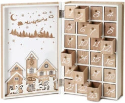 BRUBAKER Reusable Wooden Advent Calendar To Fill - Merry Christmas Book - DIY Christmas Calendar 7.72 X 2.95 X 11.81 Inches 8 BRUBAKER Reusable Wooden Advent Calendar To Fill - Merry Christmas Book - DIY Christmas Calendar 7.72 X 2.95 X 11.81 Inches -Northlight Sale Store AdventCalendar PETZ172217 4251219627496.2500.002 39457.1633721537