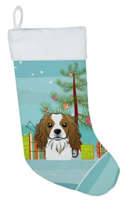 Christmas Tree And Cavalier Spaniel Christmas Stocking BB1596CS