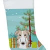 Christmas Tree And Borzoi Christmas Stocking BB1600CS