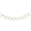5' X 1.75" Lime Green Glittered Round Ring Chain Artificial Christmas Garland - Unlit