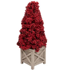 24" Red Berry Cone Potted Christmas Topiary -Northlight Sale Store allstate zbp076 re 2 41138.1664380277