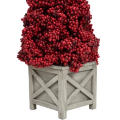 24" Red Berry Cone Potted Christmas Topiary -Northlight Sale Store allstate zbp076 re 4 27846.1664380277