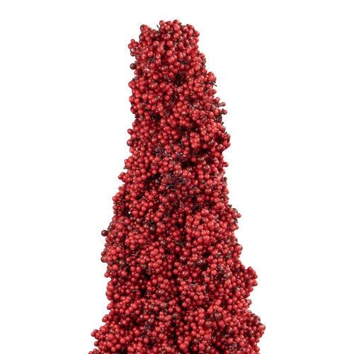 50" Red Berry Cone Potted Christmas Topiary 6 50" Red Berry Cone Potted Christmas Topiary - Image 6