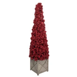 50" Red Berry Cone Potted Christmas Topiary 8 50" Red Berry Cone Potted Christmas Topiary -Northlight Sale Store allstate zbp078 re 5 60425.1660066538
