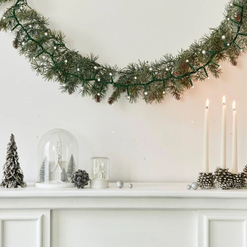 20 Battery Operated White LED Micro Rice Christmas Lights With Timer - Green Wire 7 20 Battery Operated White LED Micro Rice Christmas Lights With Timer - Green Wire - Image 7