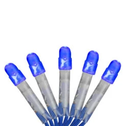 Northlight 2' X 8' Blue LED Net Style Tree Trunk Wrap Christmas Lights - Blue Wire