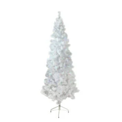 Northlight 6.5' Pre-Lit Pencil White Winston Pine Artificial Christmas Tree - Multi LED Lights