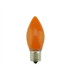 Northlight 4ct Orange Opaque C9 LED Glass Christmas Replacement Bulbs