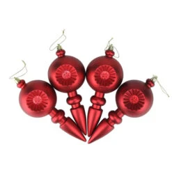 4ct Matte Red Hot Retro Reflector Shatterproof Christmas Finial Ornaments 7.5" -Northlight Sale Store ckenmlrkpyetyywqn59fhqokfcafslrr 14840.1588397857