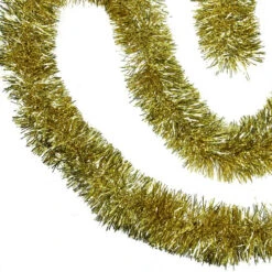 Northlight 50' X 4" Gold Tinsel Artificial Christmas Garland - Unlit