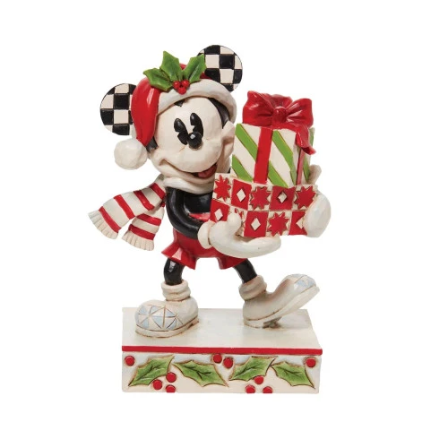 Department 56 Dept 56 Mickey With Stacked Presents Christmas Figure 1 Department 56 Dept 56 Mickey With Stacked Presents Christmas Figure