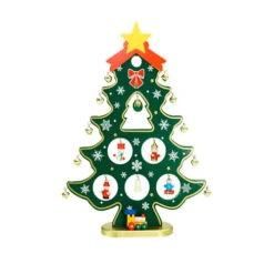 Northlight Christmas Tree Cut-Out With Miniature Ornaments Decoration - 11.25"
