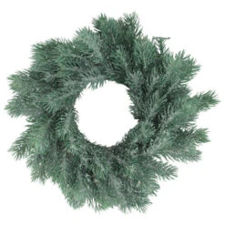 Northlight Traditional Frosted Green Pine Decorative Christmas Wreath - 12" - Unlit