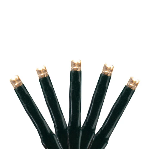 200 Warm White LED M3 Cluster Wide Angle Mini Christmas Lights - 20.5 Ft Black Wire 1 200 Warm White LED M3 Cluster Wide Angle Mini Christmas Lights - 20.5 Ft Black Wire