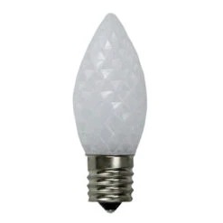 Northlight Pack Of 25 Faceted LED C9 Pure White Christmas Replacement Bulbs