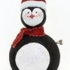 Roman 14" White And Black Musical Penguin Christmas Figurine