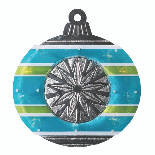 Christmas Central 15.5" Blue And Green Lighted Christmas Ornament Window Silhouette 1 Christmas Central 15.5" Blue And Green Lighted Christmas Ornament Window Silhouette