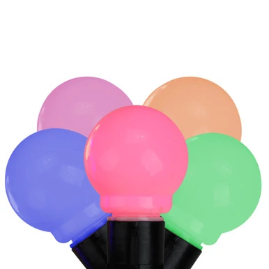 Kurt Adler 10 Pink And Blue Mini Glass LED Christmas Lights - 15 Ft Black Wire 1 Kurt Adler 10 Pink And Blue Mini Glass LED Christmas Lights - 15 Ft Black Wire