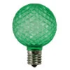 Northlight Pack Of 25 Faceted G50 LED Green Christmas Replacement Bulbs