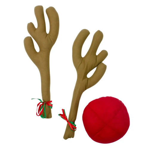 Christmas Central 19" Brown And Red Reindeer Christmas Car Decorating Kit - Universal Size 2 Christmas Central 19" Brown And Red Reindeer Christmas Car Decorating Kit - Universal Size - Image 2
