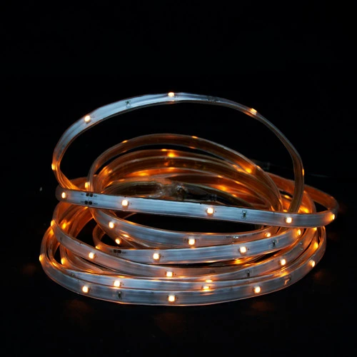 18' Orange LED Outdoor Christmas Linear Tape Lighting - White Finish 1 18' Orange LED Outdoor Christmas Linear Tape Lighting - White Finish