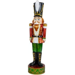 Northlight Commercial Christmas Nutcracker Soldier With Decorative Base - 5.25' - Red And Green -Northlight Sale Store northlight f95185 04 68183.1701883387