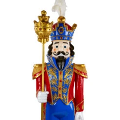 Northlight Regal Commercial Christmas Nutcracker Soldier With Scepter - 6.5' - Red And Blue -Northlight Sale Store northlight f95187 05 84987.1702315858