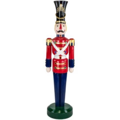 Northlight Fiberglass Commercial Christmas Toy Solider Soldier With Jewels - 6.25'