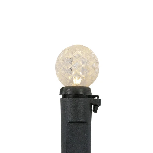 Northlight LED G12 Berry Christmas Lights - Warm White - 16' Black Wire - 50 Ct 4 Northlight LED G12 Berry Christmas Lights - Warm White - 16' Black Wire - 50 Ct - Image 4