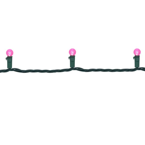 Northlight LED G12 Berry Christmas Lights - Pink - 16' Green Wire - 50 Ct 6 Northlight LED G12 Berry Christmas Lights - Pink - 16' Green Wire - 50 Ct - Image 6