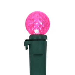 Northlight LED G12 Berry Christmas Lights - Pink - 16' Green Wire - 50 Ct 10 Northlight LED G12 Berry Christmas Lights - Pink - 16' Green Wire - 50 Ct -Northlight Sale Store northlight ha95869 individual 21991.1709061166