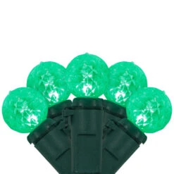 Northlight LED G12 Berry Christmas Lights - Green - 16' Green Wire - 50 Ct