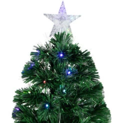 Northlight 6' Pre-Lit LED Fiber Optic Color Changing Christmas Tree With Star Tree Topper -Northlight Sale Store northlight j65059 04 85968.1706293987