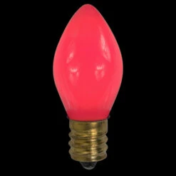 Northlight Pack Of 25 Opaque Pink C7 Christmas Replacement Bulbs