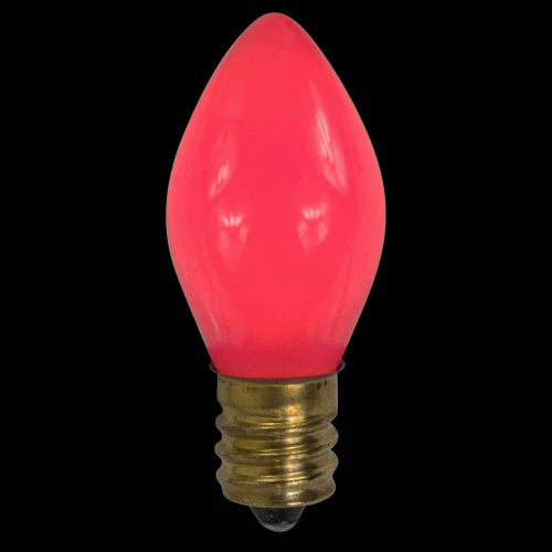 Northlight Opaque C7 Christmas Replacement Bulbs - Pink - Pack Of 25 2 Northlight Opaque C7 Christmas Replacement Bulbs - Pink - Pack Of 25 - Image 2