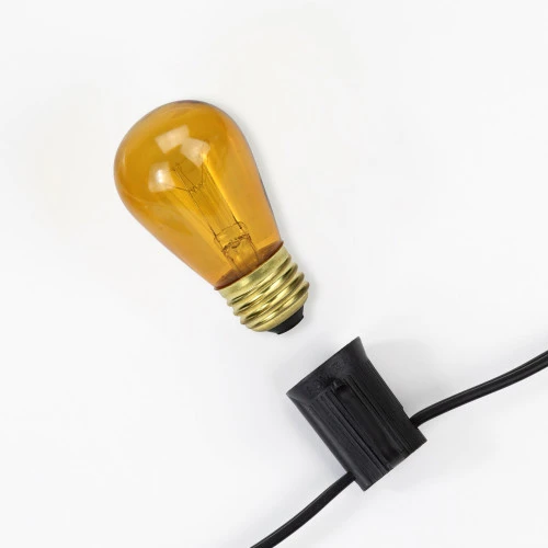 Northlight Incandescent S14 Christmas Replacement Bulbs - Amber - Pack Of 25 6 Northlight Incandescent S14 Christmas Replacement Bulbs - Amber - Pack Of 25 - Image 6