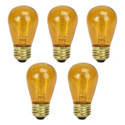 Northlight Incandescent S14 Christmas Replacement Bulbs - Amber - Pack Of 25 10 Northlight Incandescent S14 Christmas Replacement Bulbs - Amber - Pack Of 25 -Northlight Sale Store northlight nl0388020orange 03 47013.1713990346