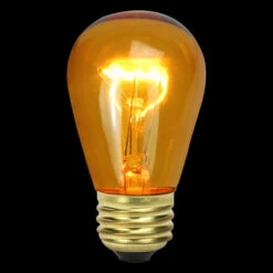 Northlight Incandescent S14 Christmas Replacement Bulbs - Amber - Pack Of 25