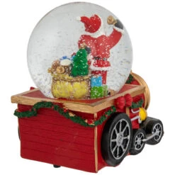 Santa Claus Musical Train Christmas Snow Globe - 6" 9 Santa Claus Musical Train Christmas Snow Globe - 6" -Northlight Sale Store northlight pm85864 04 83318.1700154053
